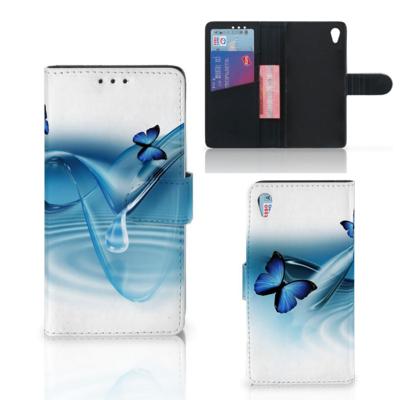 Sony Xperia Z3 | Telefoonhoesje | Met pasjeshouder | Vlinders