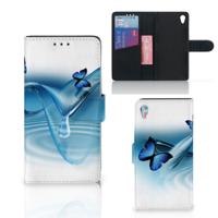 Sony Xperia Z3 | Telefoonhoesje | Met pasjeshouder | Vlinders
