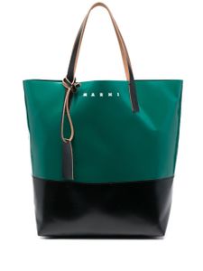 Marni sac cabas Tribeca colour block - Vert