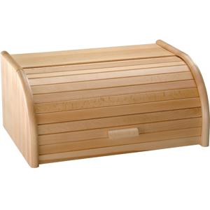 Kesper houten broodtrommel met rolluik - 20 x 30 x 15 cm - Brooddoos - vershoudtrommels