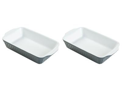 LIVARNO home Ovenschalen (2 kleine, grijs)