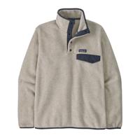 Patagonia Lightweight Synchilla Snap-T Pullover Fleece Heren Oatmeal Heather w/Smolder Blue M