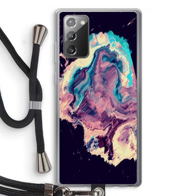 Cosmic Silence: Samsung Galaxy Note 20 / Note 20 5G Transparant Hoesje met koord