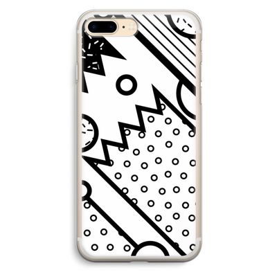 Pop Art #4: iPhone 7 Plus Transparant Hoesje