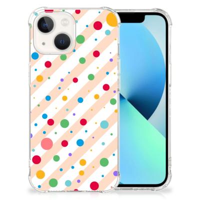 iPhone 13 Doorzichtige Silicone Hoesje Dots iPhone 13 Doorzichtige Silicone Hoesje Dots
