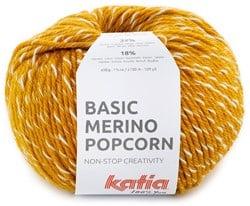 Katia Basic Merino Popcorn 107 Mosterd-Wit