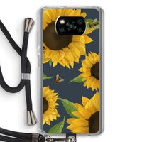 Sunflower and bees: Xiaomi Poco X3 NFC Transparant Hoesje met koord