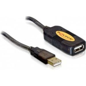 DeLOCK 82446 USB-kabel 10 m USB 2.0 USB A Zwart