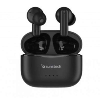 Bluetooth hoofdtelefoon Sunstech WAVEPODSONEBK Zwart