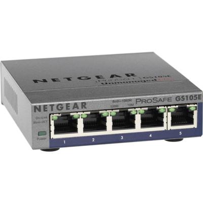 NETGEAR GS105E Netwerk switch 5 poorten 1 GBit/s