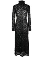 Chloé corded-lace long dress - Noir - thumbnail