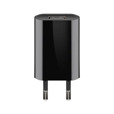 USB-A-adapter - USB-A-lader - 1 poorts - Slim - 1000mA - Zwart