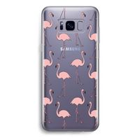 Anything Flamingoes: Samsung Galaxy S8 Plus Transparant Hoesje