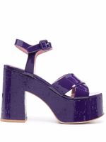 Haus of Honey sandales à brides croisées 125 mm - Violet