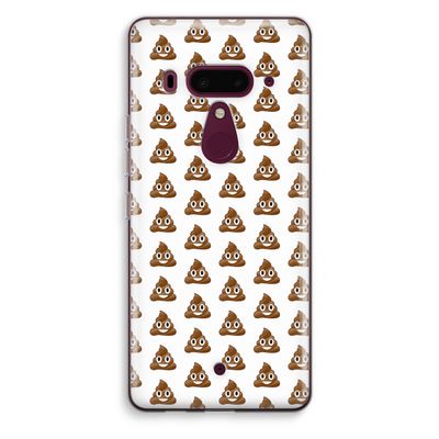 Poop emoji: HTC U12+ Transparant Hoesje