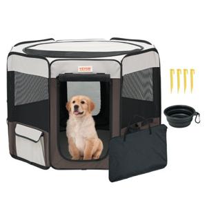 VEVOR Puppy-box Opvouwbaar 914 x 914x 584 mm Puppy Run Dierenbox 13 x 5 cm Opvouwbare kom Hondenbox 600D Oxford Stof Hondenbox Buitenren voor kleine en middelgrote huisdieren