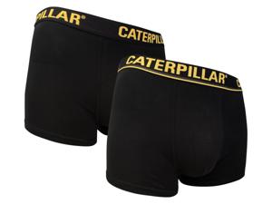 Caterpillar 2 heren boxers (Zwart/geel, M)