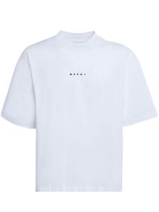 Marni t-shirt en coton à logo imprimé - Blanc