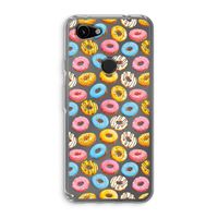 Pink donuts: Google Pixel 3a Transparant Hoesje Pink donuts: Google Pixel 3a Transparant Hoesje