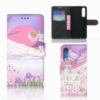 Huawei P30 Telefoonhoesje met Pasjes Bird Flying