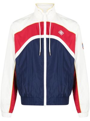 Casablanca veste zippée Arch à empiècements - Bleu