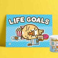 Fuzzballs Print A4 - Life Goals - thumbnail