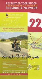 Fietskaart 22 Fietsroute-Netwerk Franse Ardennen en Champagne - Reims | Sportoena