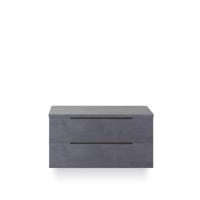 Seville Badmeubelset 100 cm - Wastafel Blad Beton Antraciet Edge greep