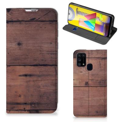 Samsung Galaxy M31 Book | Wallet Case | Old Wood