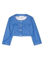 Colorichiari veste crop boutonnée - Bleu