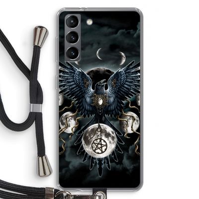 Sinister Wings: Samsung Galaxy S21 Transparant Hoesje met koord