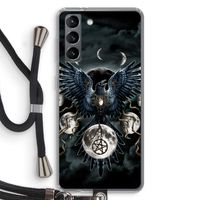 Sinister Wings: Samsung Galaxy S21 Transparant Hoesje met koord