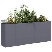 Plantenbak 200x40x80 cm koudgewalst staal antracietkleurig