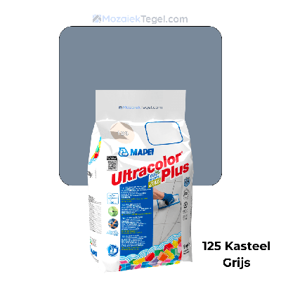 Mapei | Ultracolor Plus | 125 Kasteel Grijs | Cementgebonden | Voegmiddel | 5KG