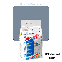 Mapei | Ultracolor Plus | 125 Kasteel Grijs | Cementgebonden | Voegmiddel | 5KG