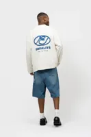 Equalité Arid Oversized Longsleeve Heren Gebroken Wit/Blauw - Maat M - Kleur: Gebroken Wit | Soccerfanshop