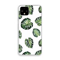 Tropische bladeren: Pixel 4 Transparant Hoesje
