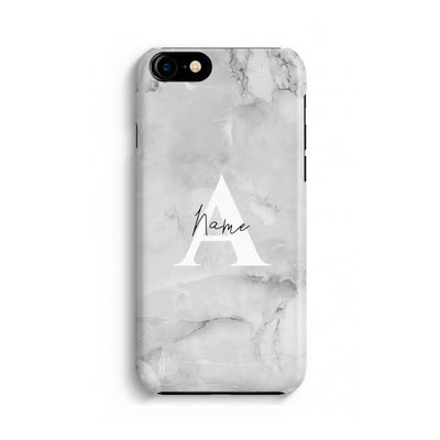 Ivory Marble: Volledig geprint iPhone SE 2020 Hoesje