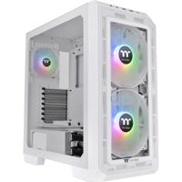 Thermaltake view 300 mx midi tower behuizing (wit | 2x usb-a | 1x usb-c | rgb | window)