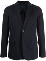 Emporio Armani blazer à simple boutonnage - Bleu