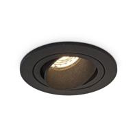 Philadelphia LED inbouwspot - Dimbaar - Incl. GU10 - 2700K - 4 Watt - Zwart - Kantelbaar - IP20 voor binnen - Rond