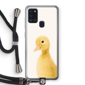 Duke: Samsung Galaxy A21s Transparant Hoesje met koord