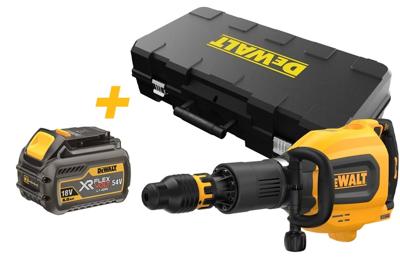 DeWalt DCH911NK-XJ Accu Breekhamer | XR 54V | Flexvolt | SDS - Max | 27J | In TSTAK | Inclusief DCB546-XJ XR FLEXVOLT 18V-54V 6.0Ah accu