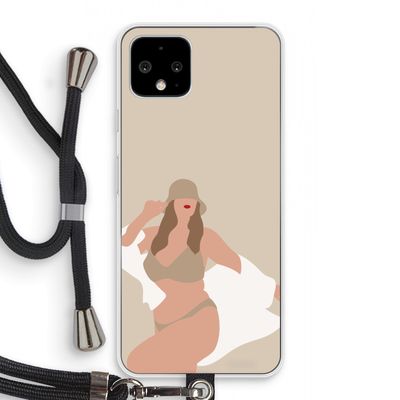 One of a kind: Pixel 4 Transparant Hoesje met koord