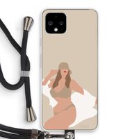 One of a kind: Pixel 4 Transparant Hoesje met koord