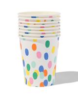 HEMA Bekers Karton Confetti 250ml - 8 Stuks