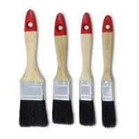 Verfkwasten set - 4-delig - hout - synthetisch/natuurlijk - 20-50 mm - schilderen