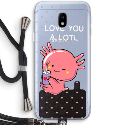 Love You A Lotl: Samsung Galaxy J3 (2017) Transparant Hoesje met koord