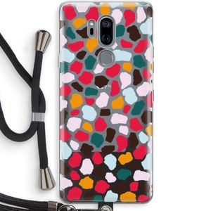 Colored Giraffe: LG G7 Thinq Transparant Hoesje met koord