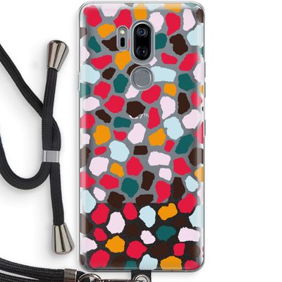 Colored Giraffe: LG G7 Thinq Transparant Hoesje met koord